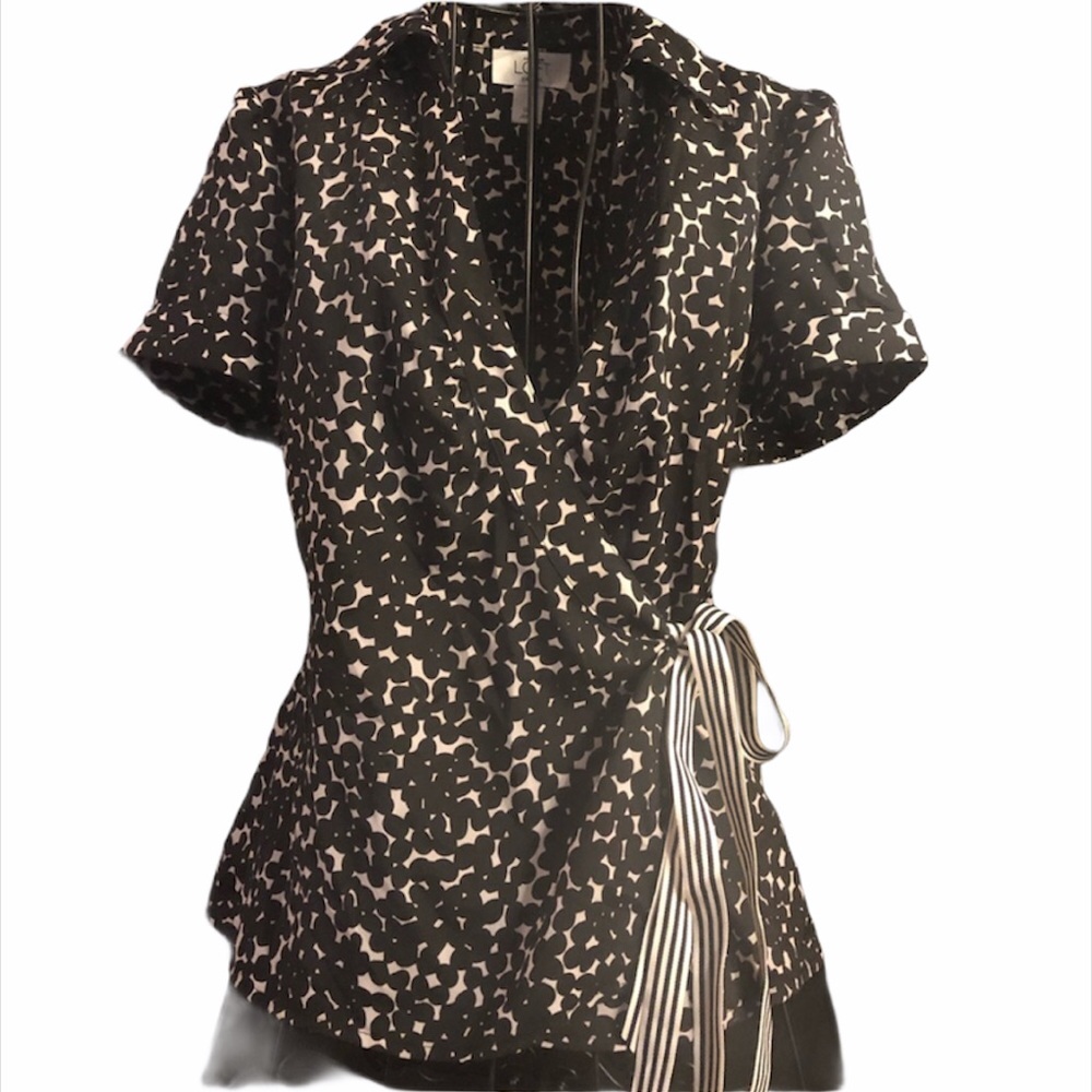 Ann Taylor Loft Wrap Blouse